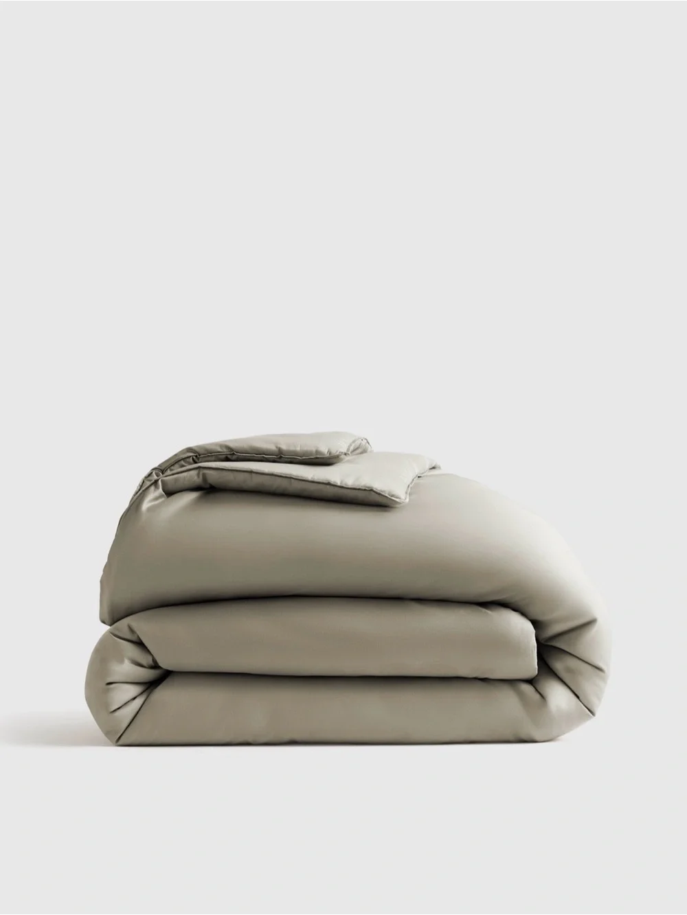 Organic Cotton Sateen Comforter in Dried Sage- King/Cal King- NWOT